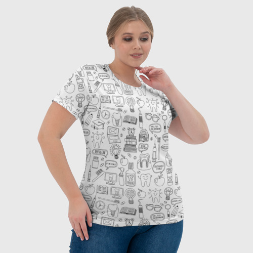 Женская футболка 3D с принтом Дантист, фото #4