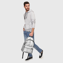 Рюкзак с принтом Дантист для любого человека, вид спереди №5. Цвет основы: белый