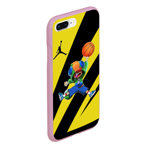 Чехол для iPhone 7Plus/8 Plus матовый с принтом Brawl STARS (баскетбол), вид сбоку #3
