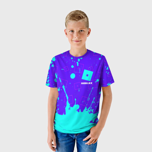 Детская футболка 3D Roblox Роблокс, цвет 3D печать - фото 3