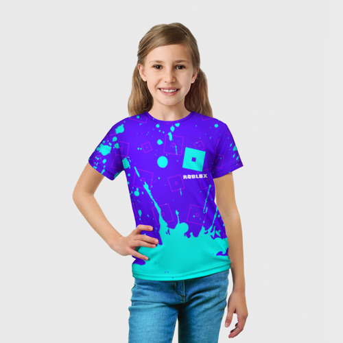 Детская футболка 3D Roblox Роблокс, цвет 3D печать - фото 5