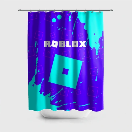 Штора 3D для ванной Roblox Роблокс