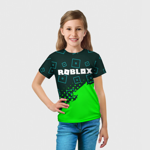 Детская футболка 3D Roblox Роблокс, цвет 3D печать - фото 5