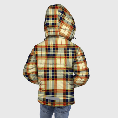 Зимняя куртка для мальчиков 3D с принтом Джентльмены Ретро, вид сзади #2