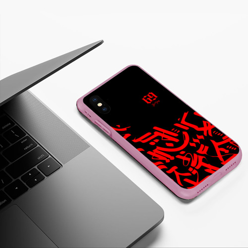 Чехол для iPhone XS Max матовый 6ix9ine Tekashi, цвет розовый - фото 5