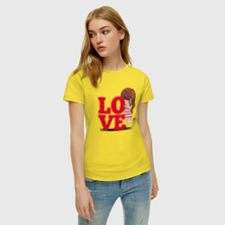 Женская футболка хлопок Love - девчонка - фото 2
