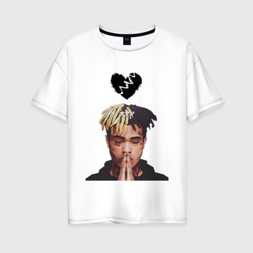 Женская футболка хлопок Oversize XXXTentacion