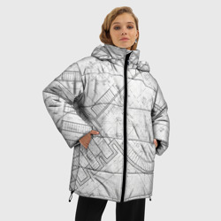 Женская зимняя куртка Oversize План здания - фото 2