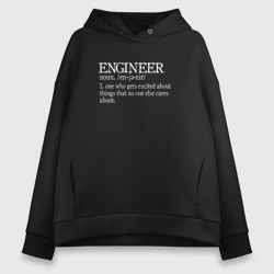 Женское худи Oversize хлопок Engineer