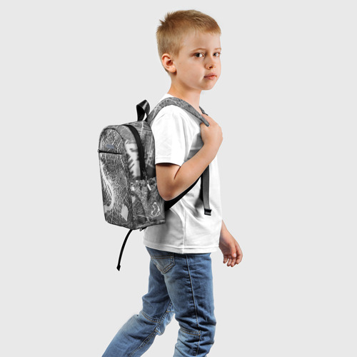 Детский рюкзак 3D с принтом Генплан, вид сзади #1