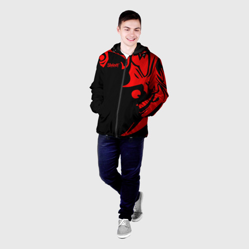 Мужская куртка 3D с принтом Slipknot, фото на моделе #1