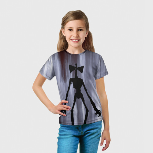 Детская футболка 3D Сиреноголовый, цвет 3D печать - фото 5