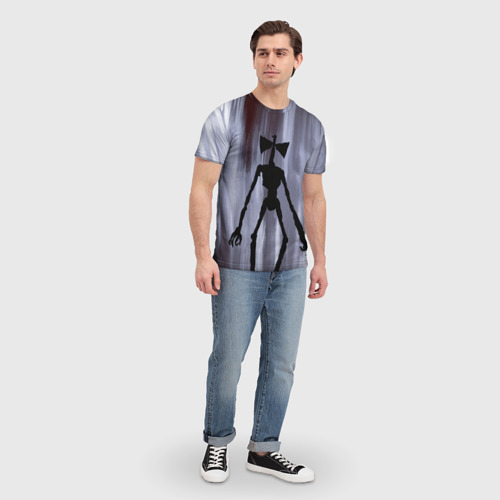 Мужская футболка 3D Сиреноголовый, цвет 3D печать - фото 5