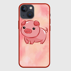 Чехол на Айфон 13 Мини милая свинка