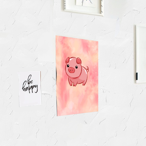 Постер милая свинка - фото 3