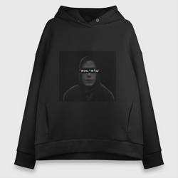 Женское худи Oversize хлопок Fsociety Mr.Robot