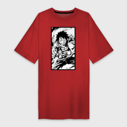 Платье-футболка хлопок Luffy плакат