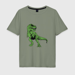 Мужская футболка хлопок Oversize Тираннозавр Рекс