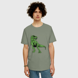 Мужская футболка хлопок Oversize Тираннозавр Рекс - фото 2
