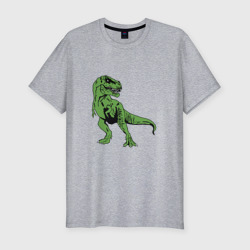 Мужская футболка хлопок Slim Тираннозавр Рекс