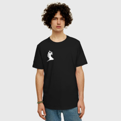 Мужская футболка хлопок Oversize Haunted Family White Kizaru - фото 2