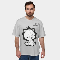 Мужская футболка oversize 3D Кон Bleach - фото 2