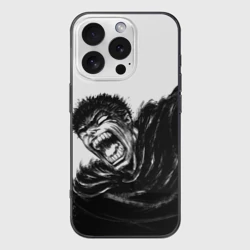 Чехол для iPhone 16 Pro силиконовый с защитой камеры Гатс в ярости