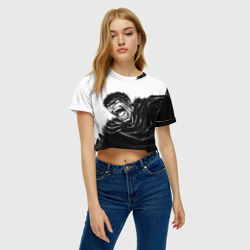 Женская футболка Crop-top 3D Гатс в ярости - фото 2