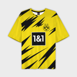 Мужская футболка oversize 3D Haaland Borussia Dortmund