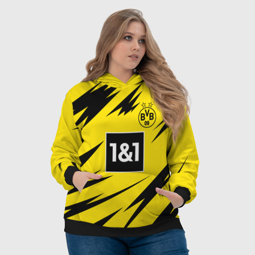 Женская толстовка 3D Haaland Borussia Dortmund, цвет 3D печать - фото 6