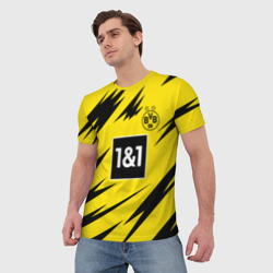 Мужская футболка 3D Haaland Borussia Dortmund - фото 2