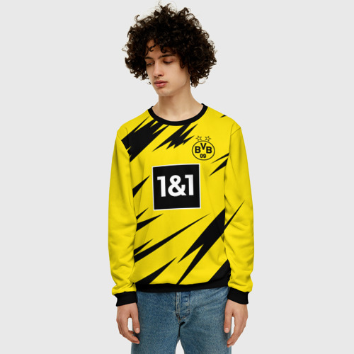 Мужской свитшот 3D Haaland Borussia Dortmund, цвет черный - фото 3