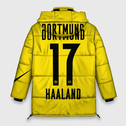 Женская зимняя куртка Oversize Haaland Borussia Dortmund, цвет красный - фото 2