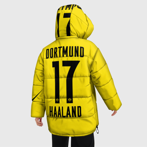 Женская зимняя куртка Oversize Haaland Borussia Dortmund, цвет светло-серый - фото 4