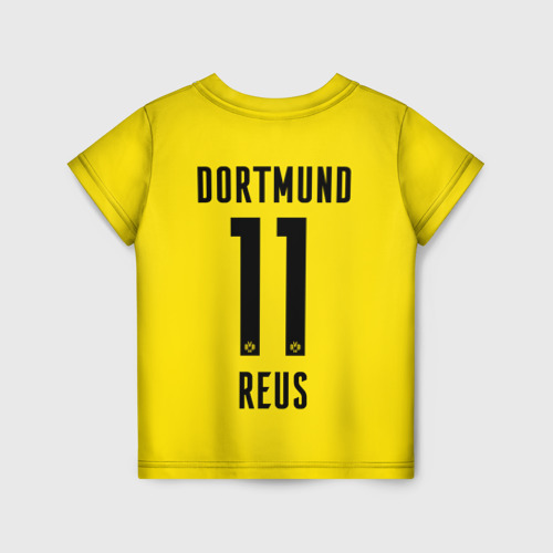 Детская футболка 3D с принтом Reus Borussia Dortmund 20-21, вид сзади #1