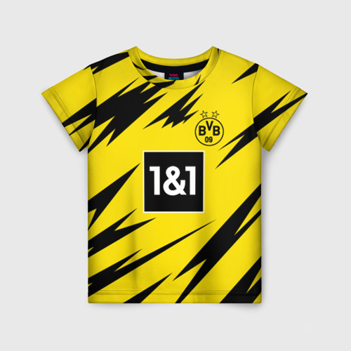 Детская футболка 3D с принтом Reus Borussia Dortmund 20-21, вид спереди #2