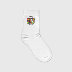 Детские носки с вышивкой Кубик Рубика