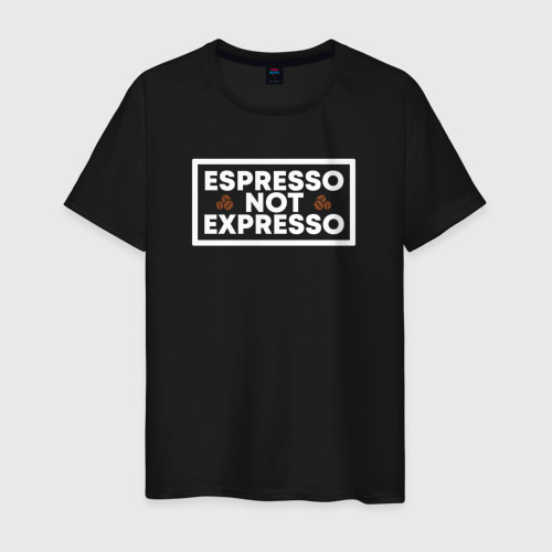 Мужская футболка хлопок Espresso, цвет черный