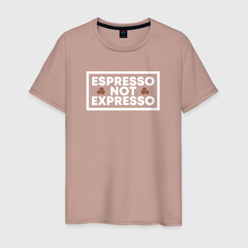 Мужская футболка хлопок Espresso, цвет пыльно-розовый