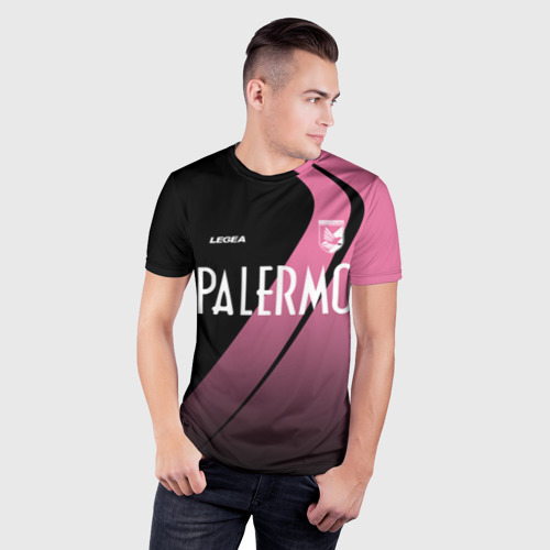 Мужская футболка 3D Slim PALERMO FC, цвет 3D печать - фото 3