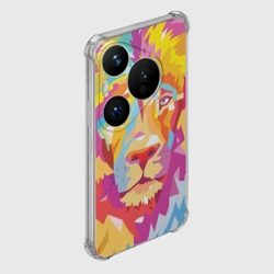 Чехол для Huawei Pura 70 Pro Акварельный лев - фото 2