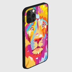 Чехол для iPhone 12 Pro Max Акварельный лев - фото 2
