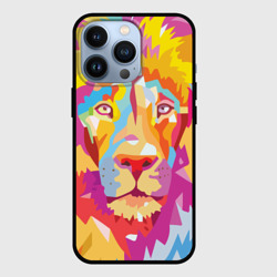 Чехол для iPhone 13 Pro Акварельный лев