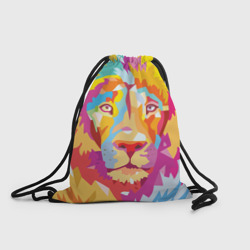 Рюкзак-мешок 3D Акварельный лев