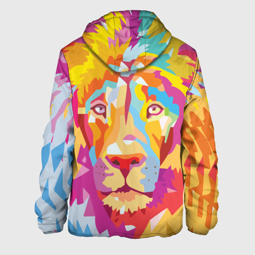 Мужская куртка 3D Акварельный лев - фото 2