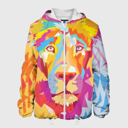 Мужская куртка 3D Акварельный лев