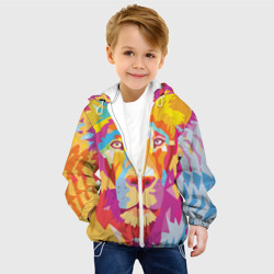 Детская куртка 3D Акварельный лев - фото 2