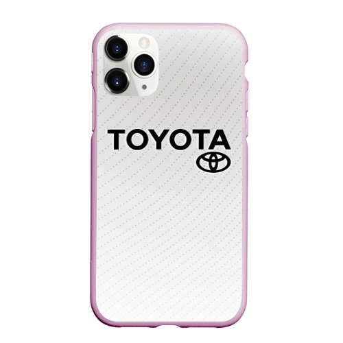 Чехол для iPhone 11 Pro Max матовый TOYOTA, цвет розовый