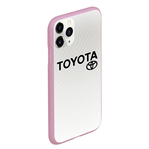 Чехол для iPhone 11 Pro Max матовый TOYOTA, цвет розовый - фото 3