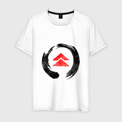 Мужская футболка хлопок Ghost of Tsushima Black (Z), цвет белый